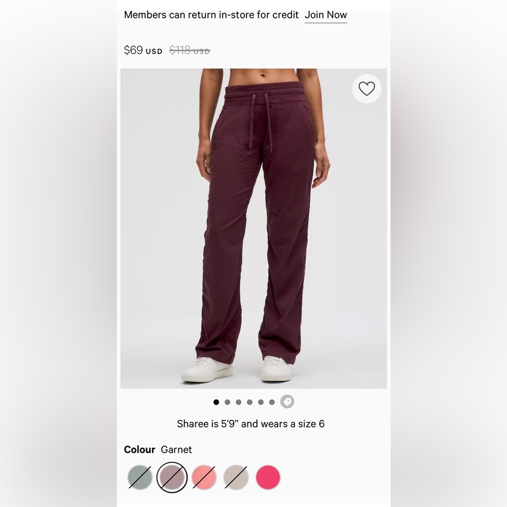 NWT Lululemon Dance Studio Midrise Pant